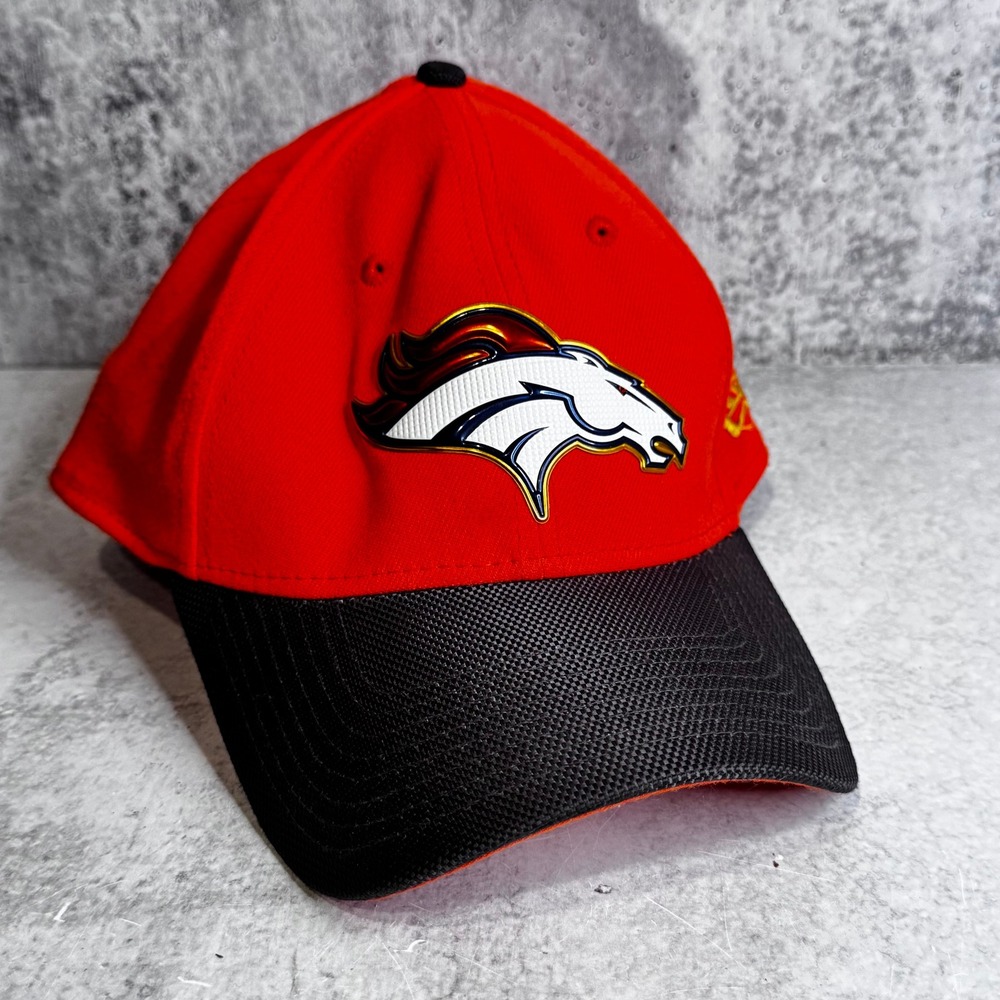 New Era Denver Broncos NFL 39THIRTY Stretch Fit Hat Orange Brown Large-XLarge